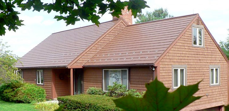The Rise of Metal Roof Shingles: Combining Style with Strength 2 oxford shingle in mustang brown